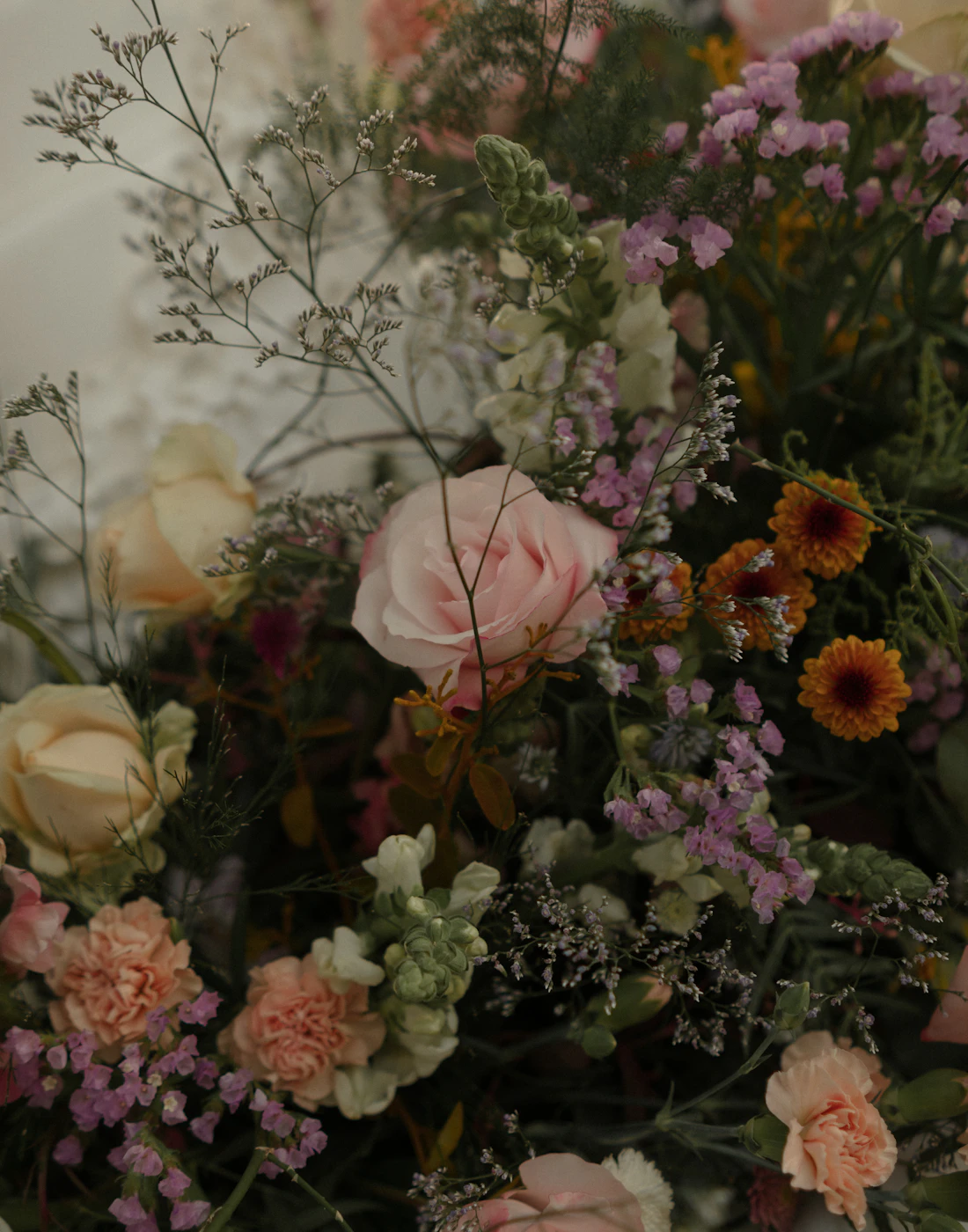 Elegant pastel pink floral arrangement